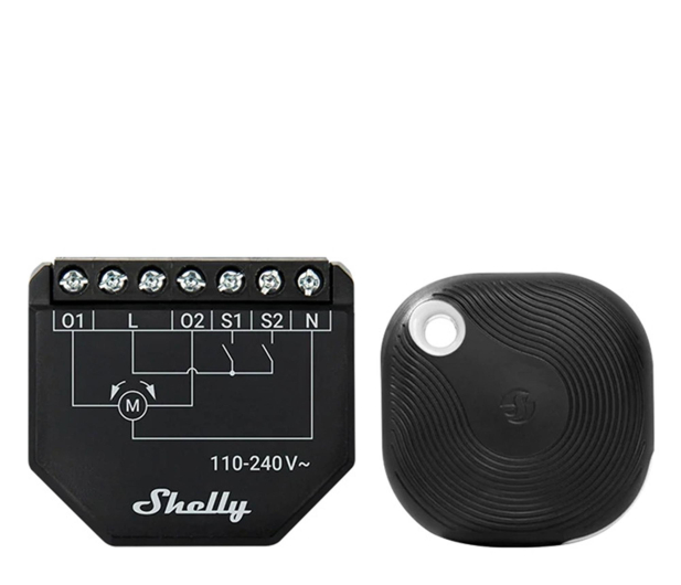 Shelly Sterownik do żaluzji / zasłon WiFi Shutter + BLU Button Toug - 1490049 - zdjęcie